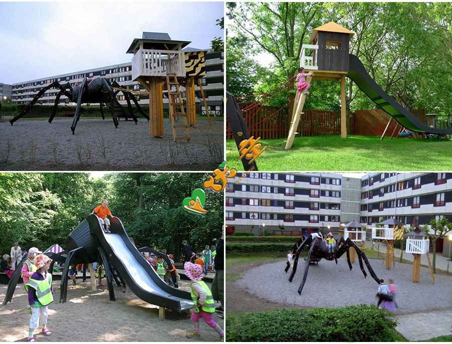 动物主题蜘蛛组合游乐场