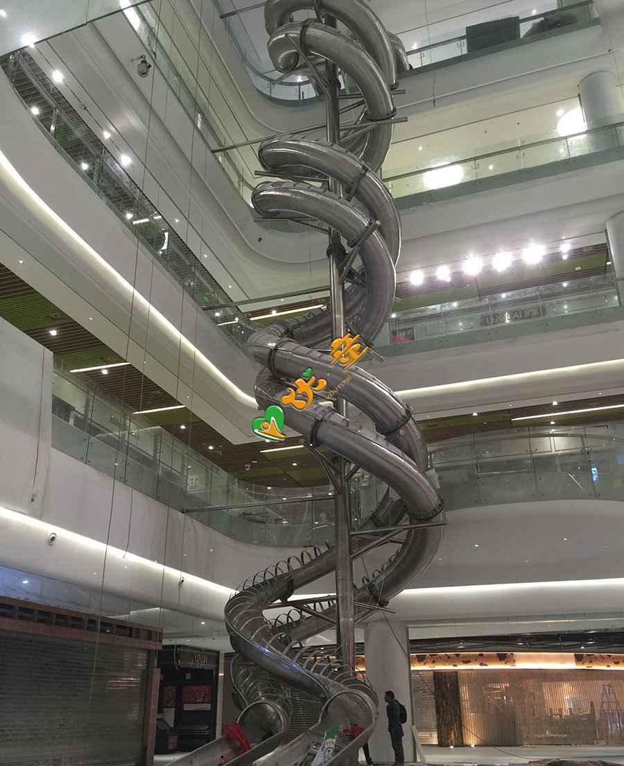 不锈钢螺旋滑梯