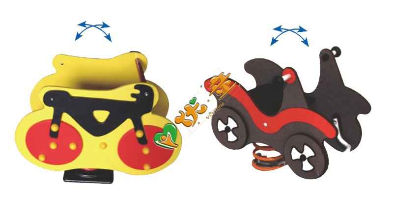 PE自行车，小车摇摇乐